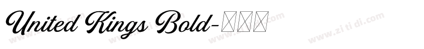 United Kings Bold字体转换